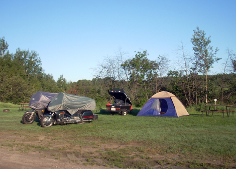 Motorcycle camping at Dolbeau-Mistassini - Canada - www.MotorCyles123.com